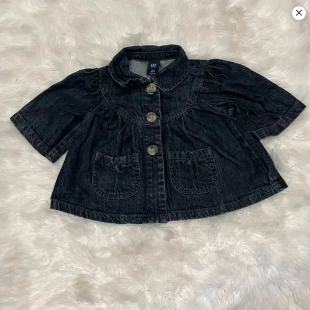 SUPER CUTE Gap Kids Girl’s Denim Jean Jacket Cardigan Size S/P (6-7)